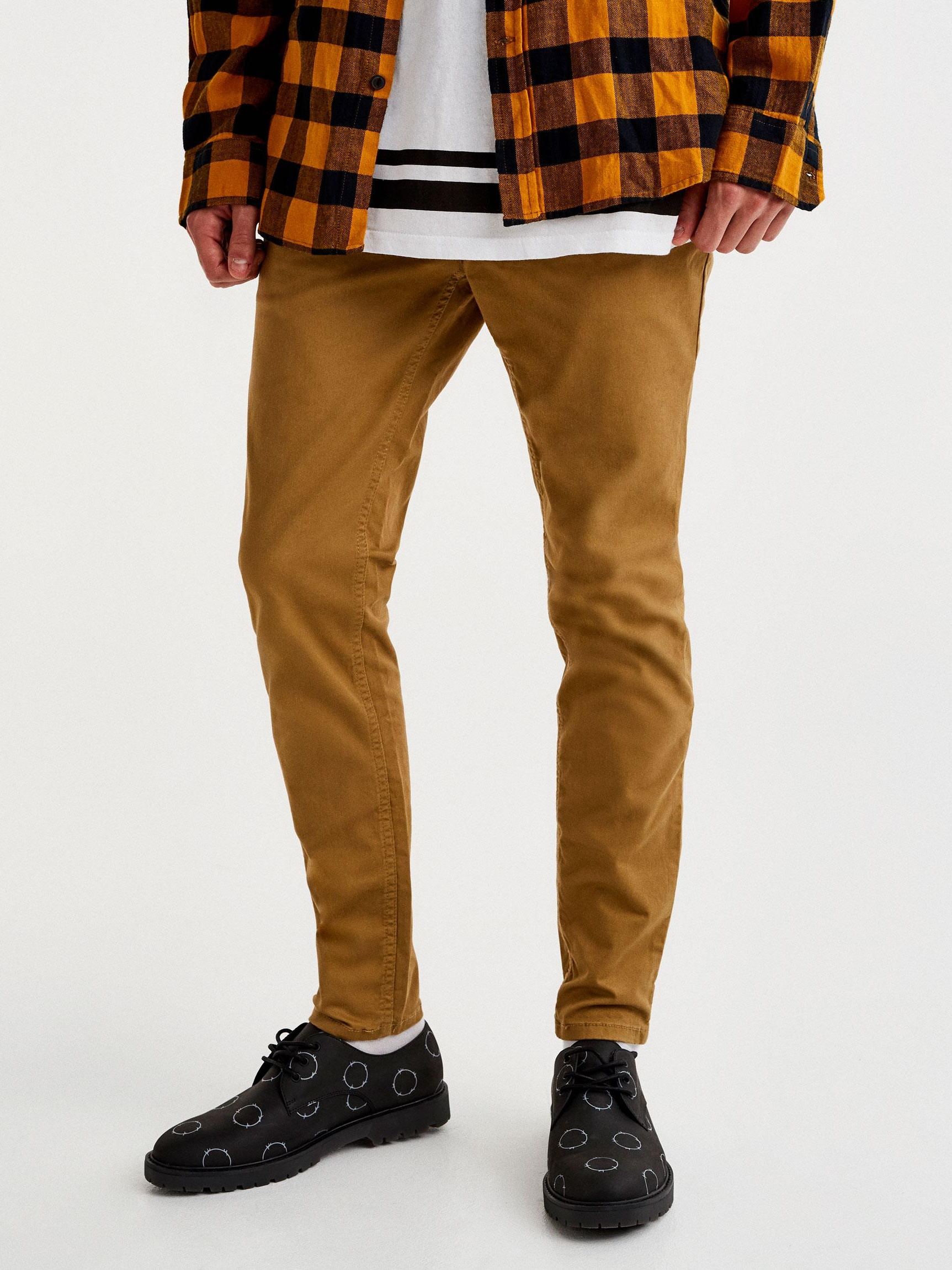 

Брюки Pull & Bear 9681/509/707-ACXI 36 Темно-бежевые