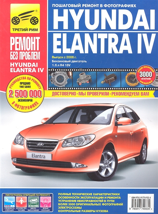 

Hyundai Elantra IV. Выпуск с 2006 г. Руководство по эксплуатации, техническому обслуживанию и ремонту