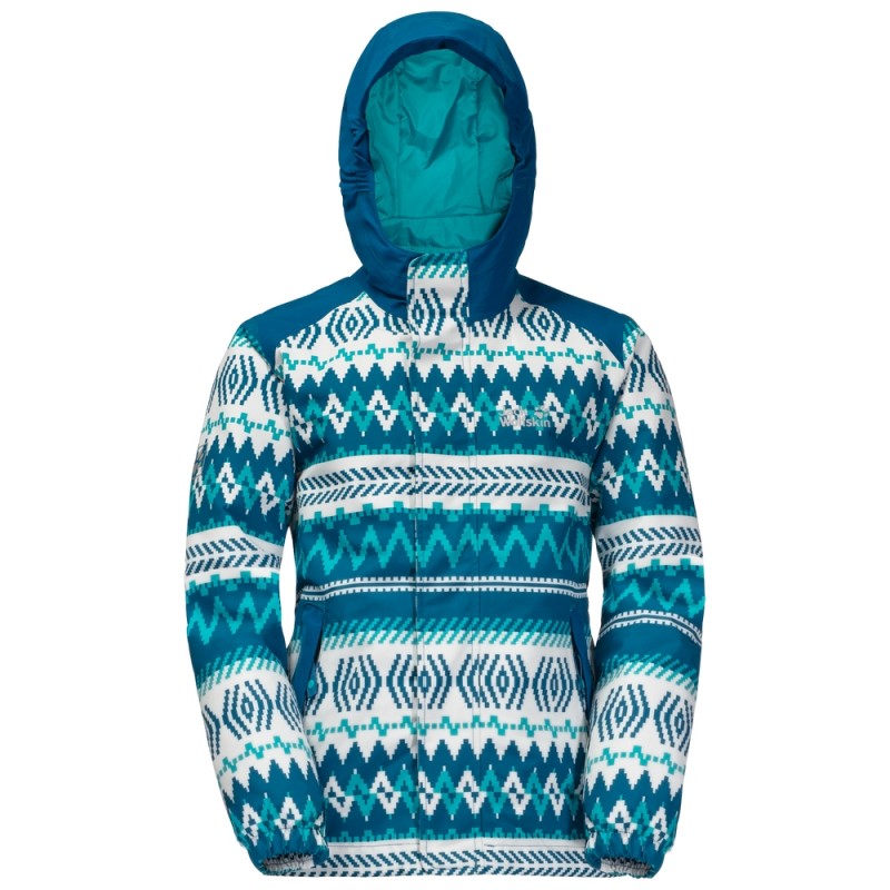 

Куртка утепленная G KAJAK FALLS PRINTED JKT Jack Wolfskin 1606852-7738 104 Бирюзовый