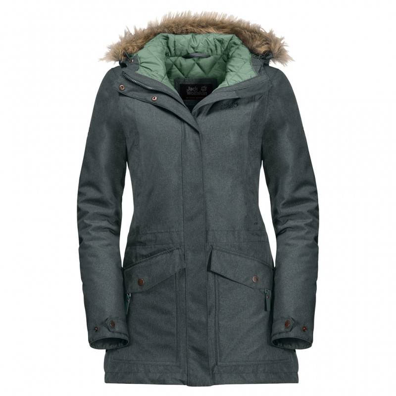 

Парка COASTAL RANGE PARKA Jack Wolfskin 1107713-6037 XS Зеленый