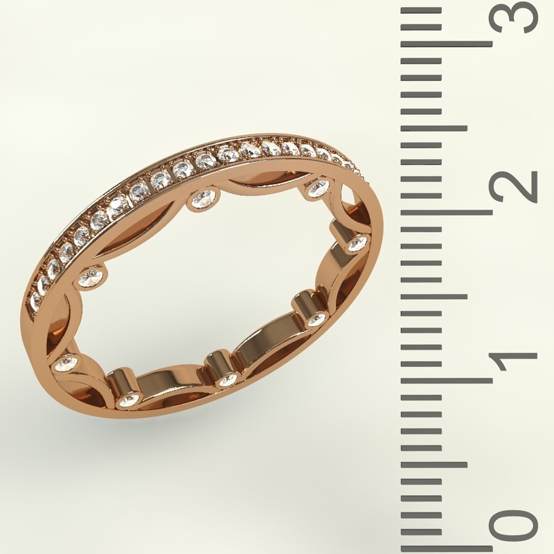 

Золотое кольцо с бриллиантами 529B319 0,25карат Размер17,5