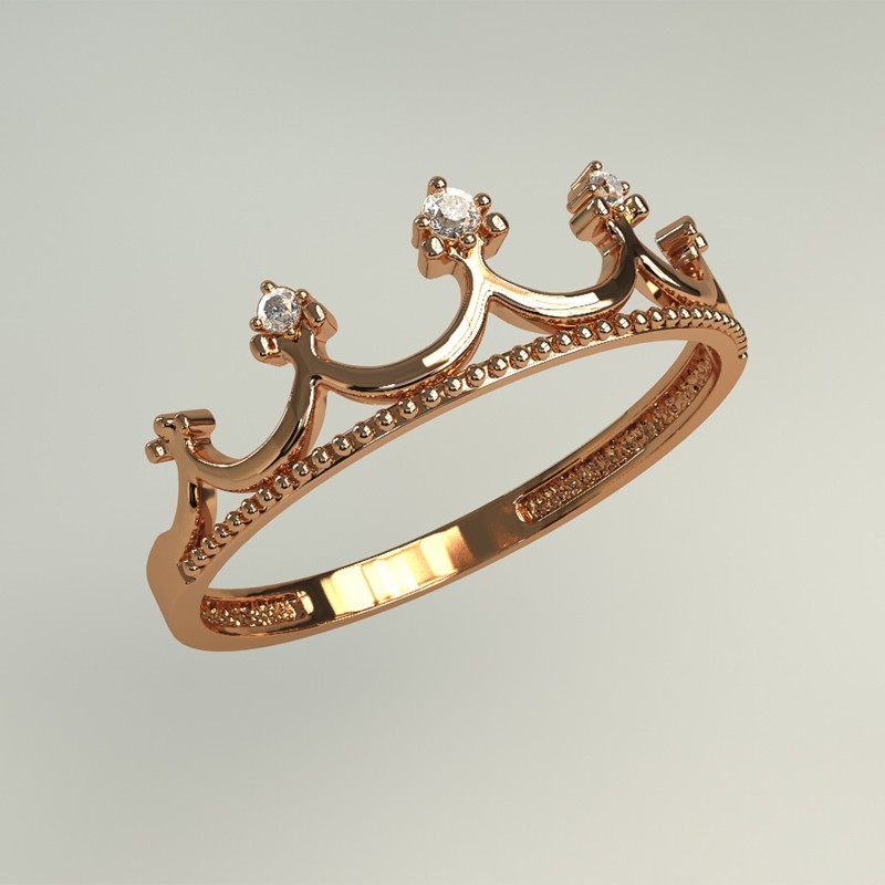 

Золотое кольцо с бриллиантами 9611B491 0,03карат Размер16