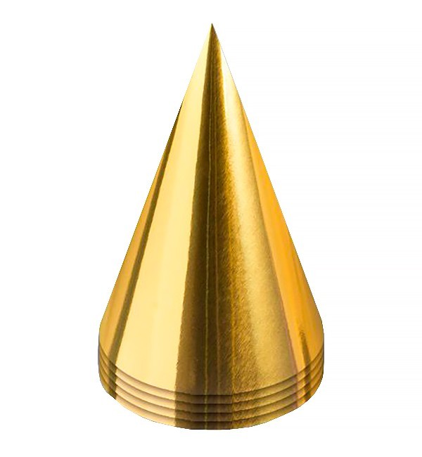 

Колпачки бумажные "Gold" 15 см, картон высокого качества