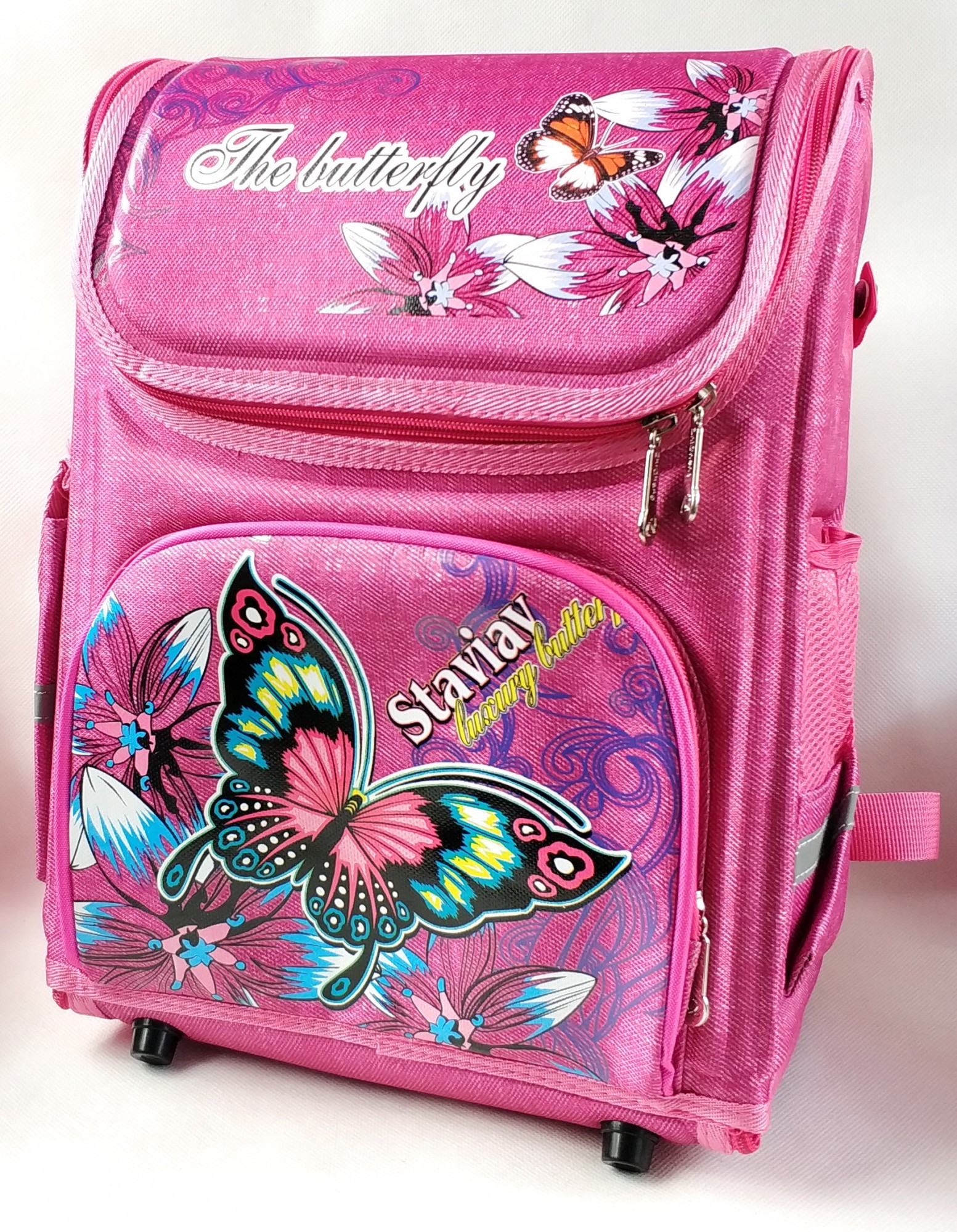 

Рюкзак каркасный Бабочки Розовый (3510-2)