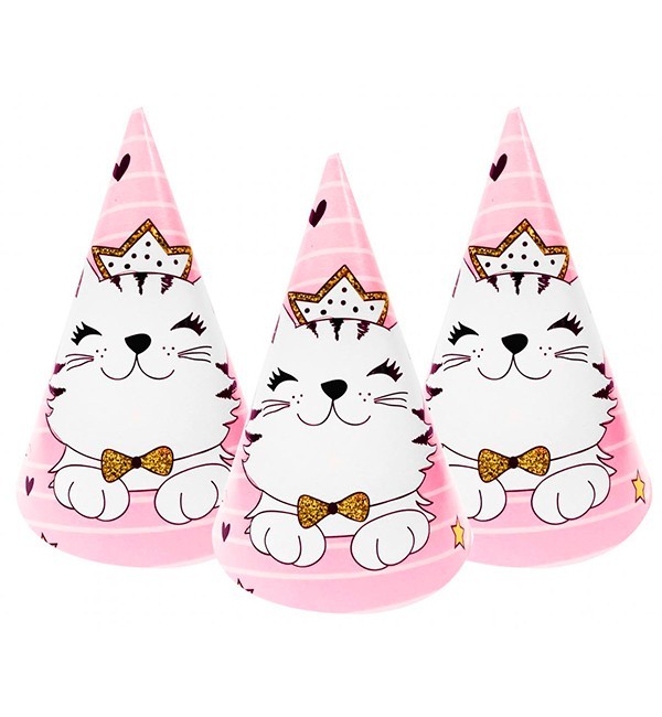 

Колпачки бумажные "Cat" 15 см, набор - 5 шт., картон высокого качества, Украина