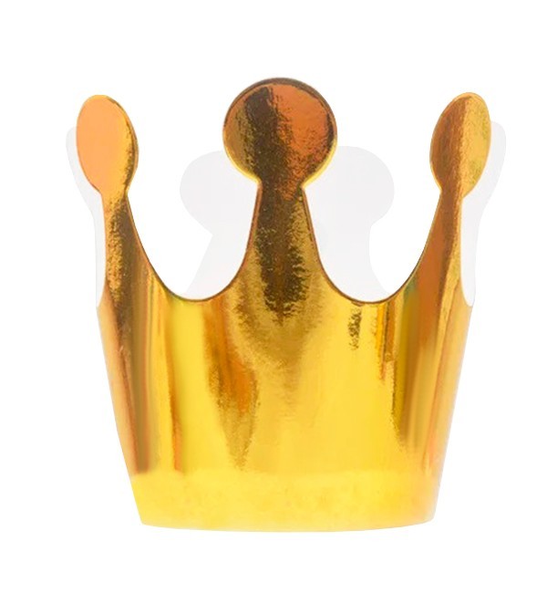 

Короны бумажные "Gold" (5шт), Польша