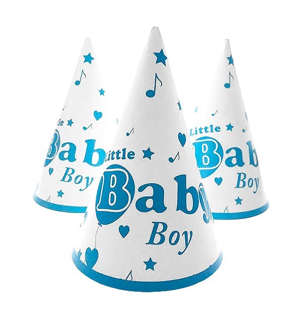 

Колпачки бумажные "Baby boy" (5шт), Польша