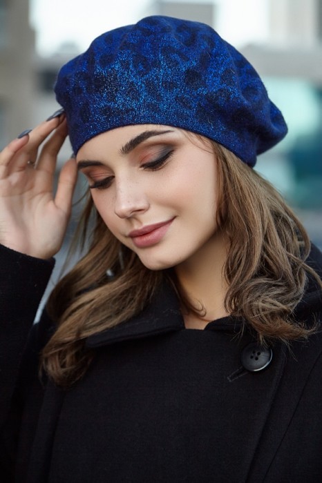 

Берет женский BRAXTON 6074 Леопард джинсовый