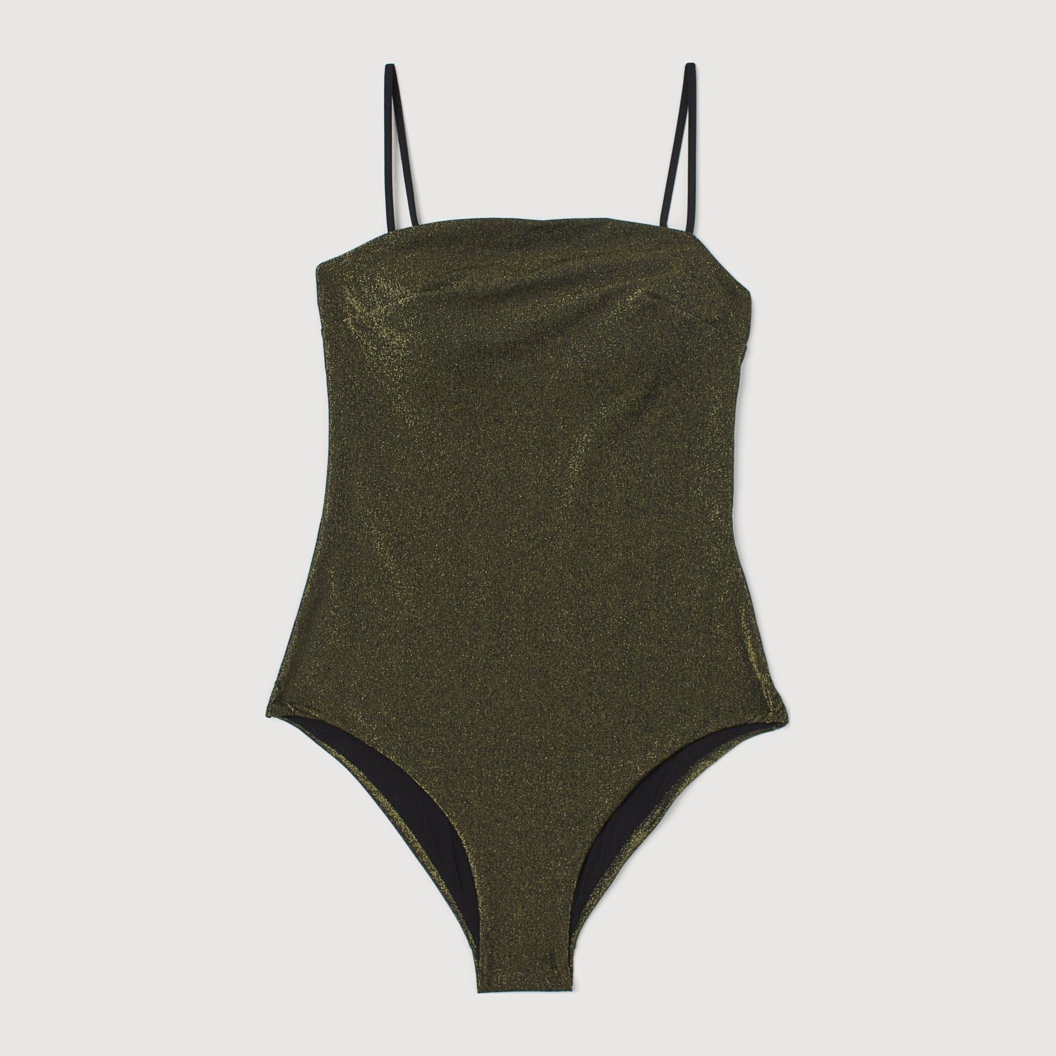 

Купальник слитный женский H&M 1405-8334821 42 Черно-золотистый