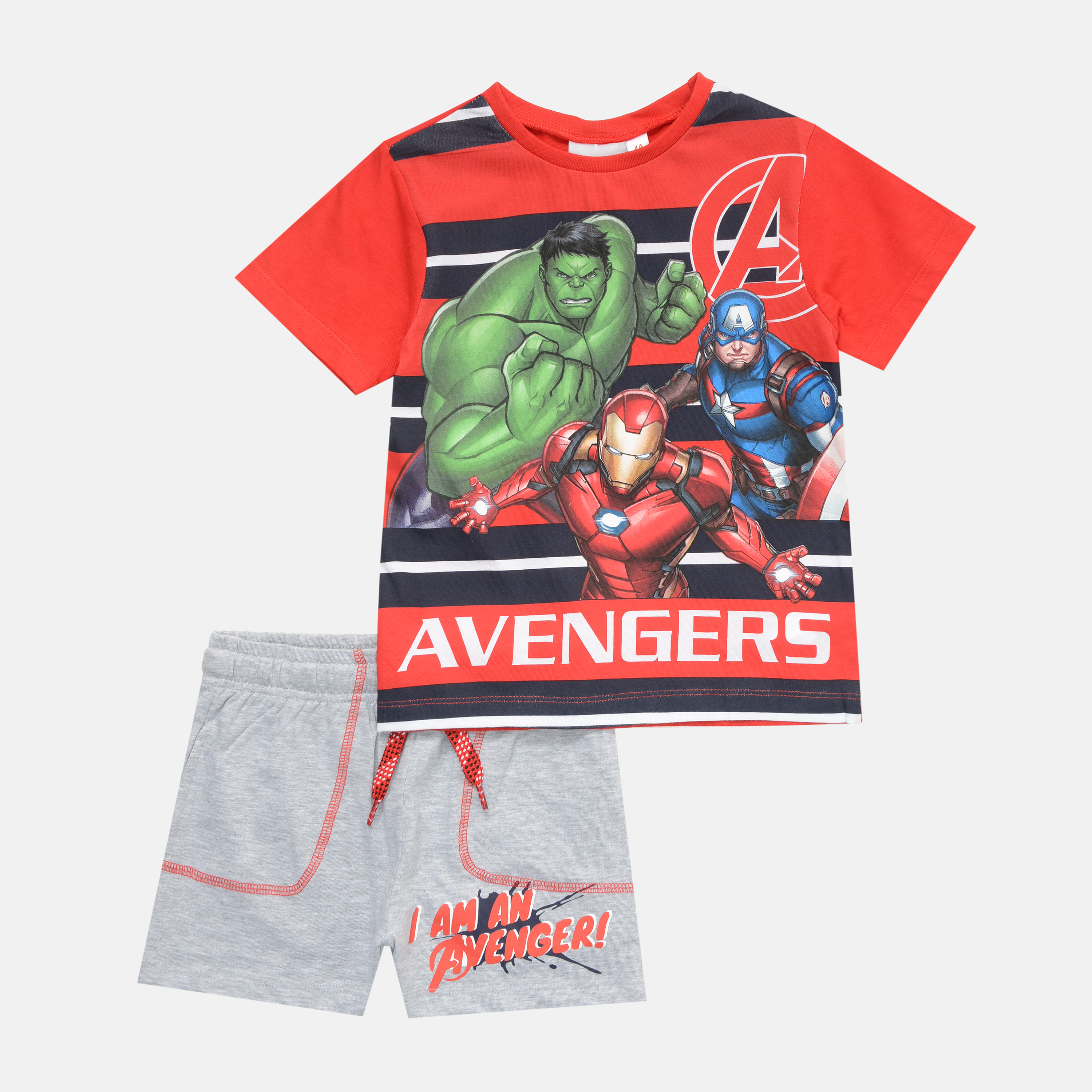 

Комплект (футболка + шорты) Disney Avengers C UE1067 128 см Красный