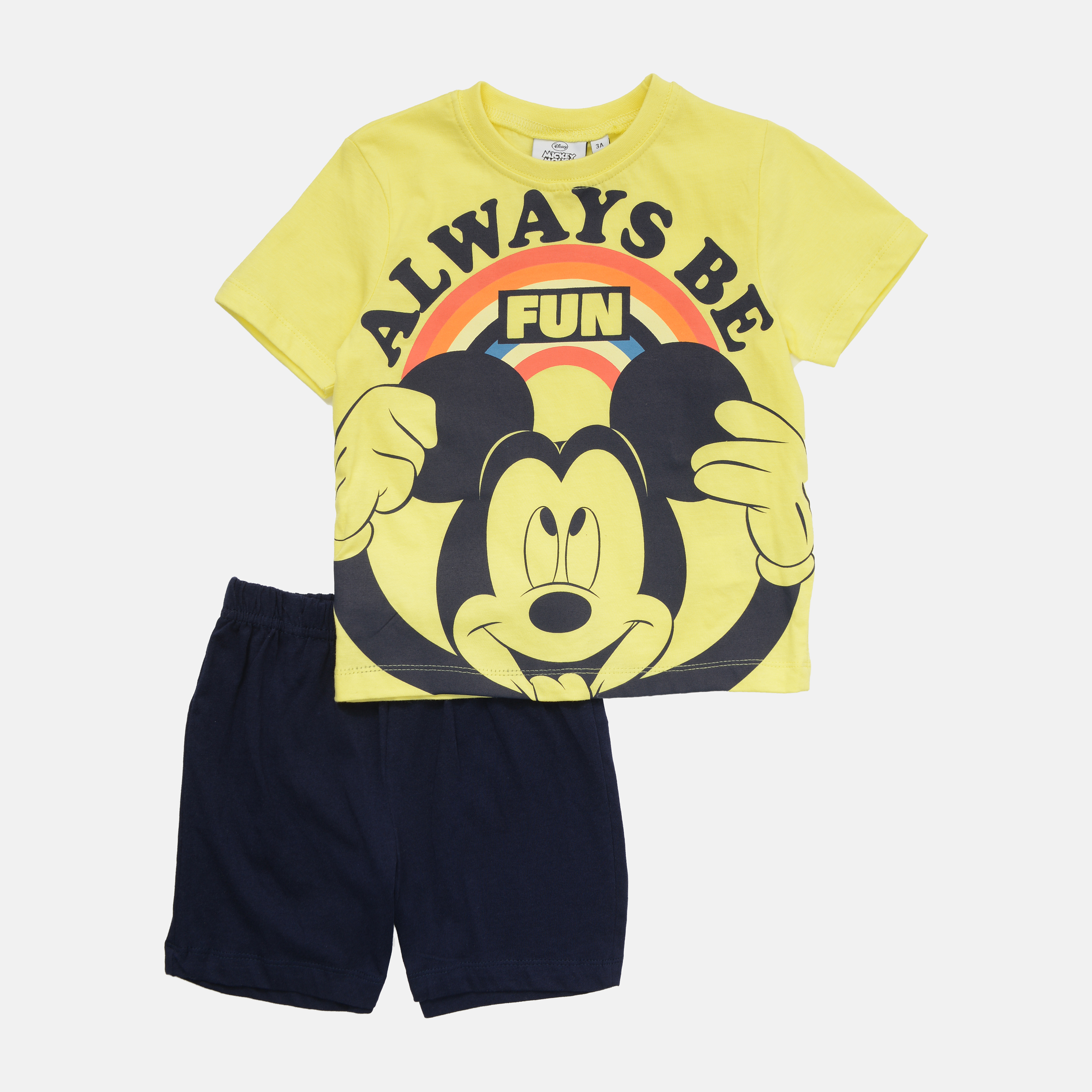 

Пижама (футболка + шорты) Disney Mickey UE2029 98-104 см Желтая (3609084877484)