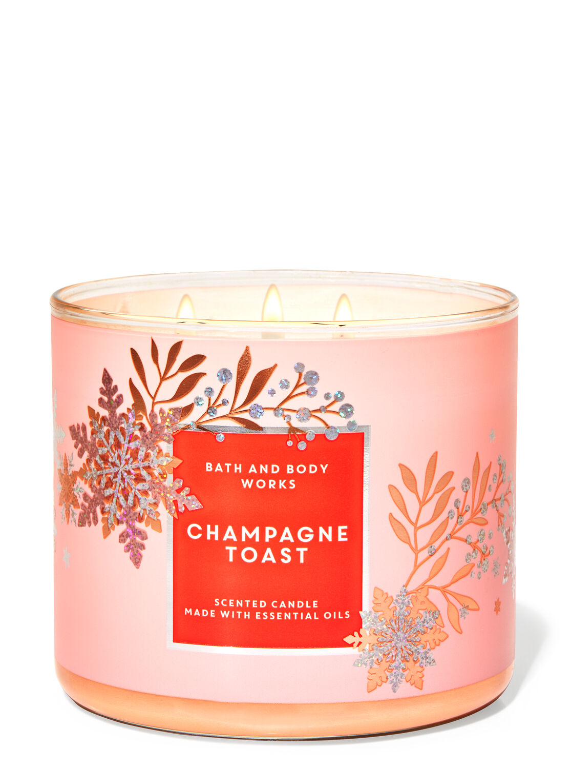 

Свеча ароматизированная CHAMPAGNE TOAST Bath & Body Works BBW0063W 411 г Розовый