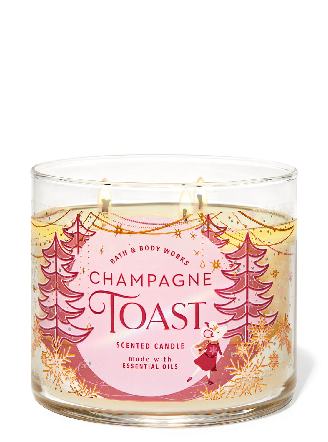 

Свеча ароматизированная Bath & Body Works CHAMPAGNE TOAST Bath and Body Works BBW0062W 411 г Молочный