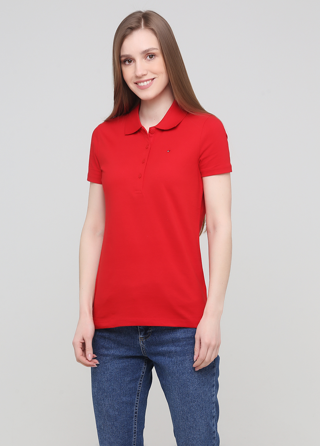 

Поло женское - поло Tommy Hilfiger TH1434W  Красный, Поло женское - поло Tommy Hilfiger TH1434W XS Красный