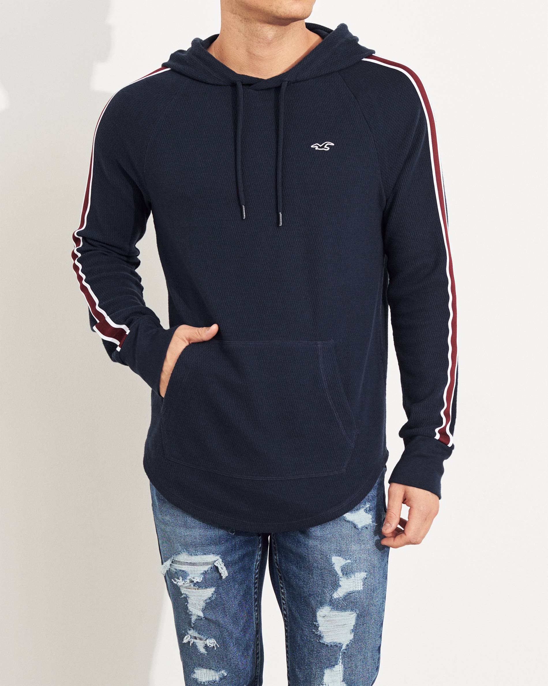 

Толстовка мужская - толстовка Hollister HC7640M M Темно-синий