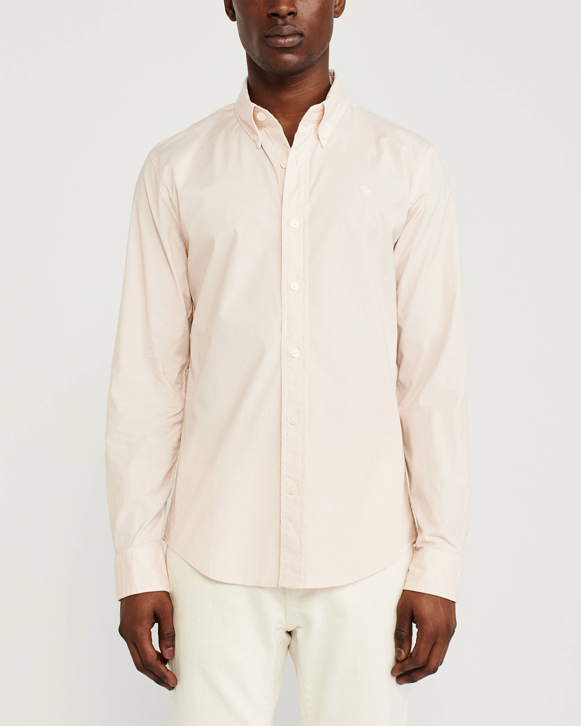 

Мужская рубашка - рубашка Abercrombie & Fitch AF7459M  Светло-розовый, Мужская рубашка - рубашка Abercrombie & Fitch AF7459M L Светло-розовый
