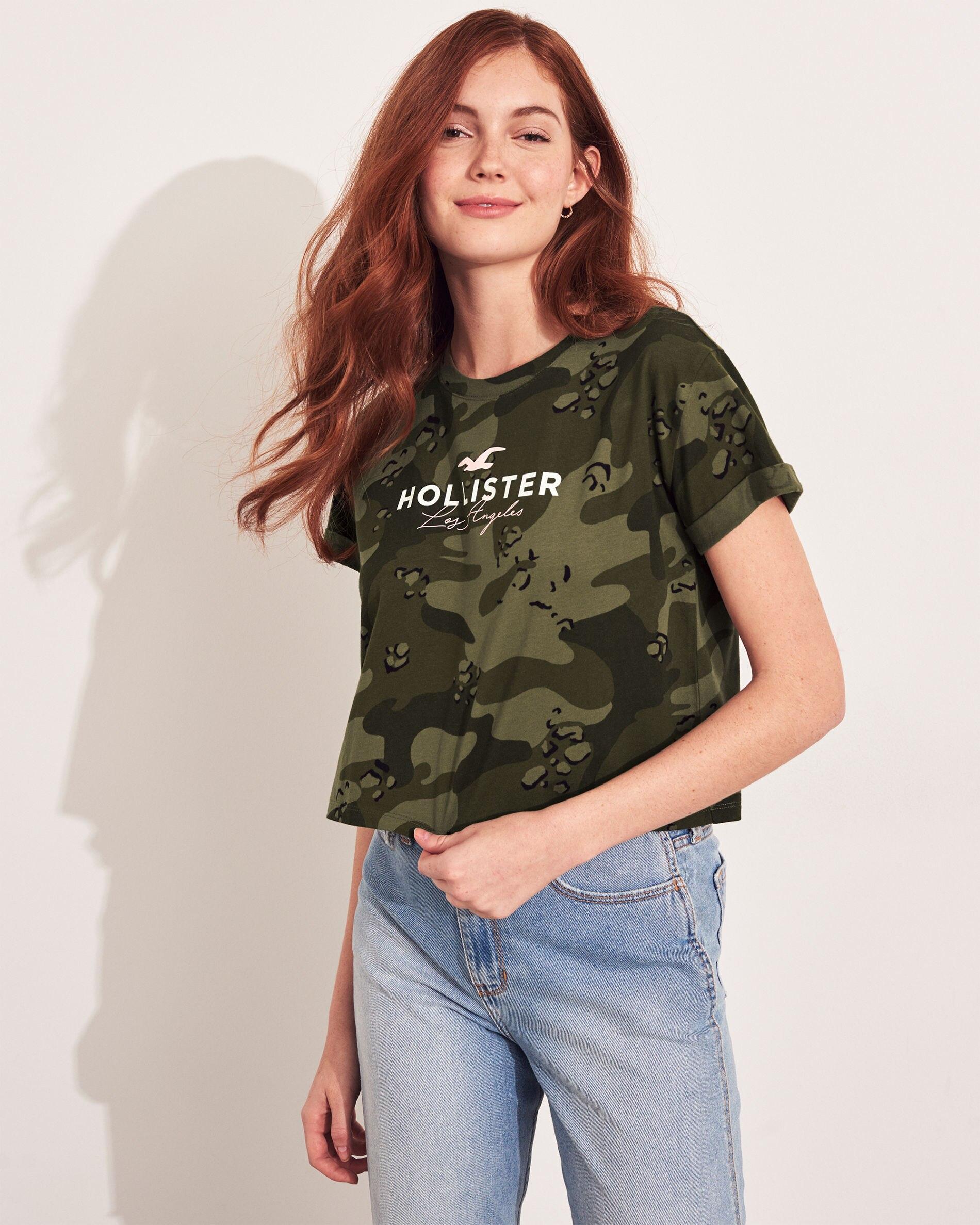 

Футболка Hollister HC7044W M Темно-зелёный