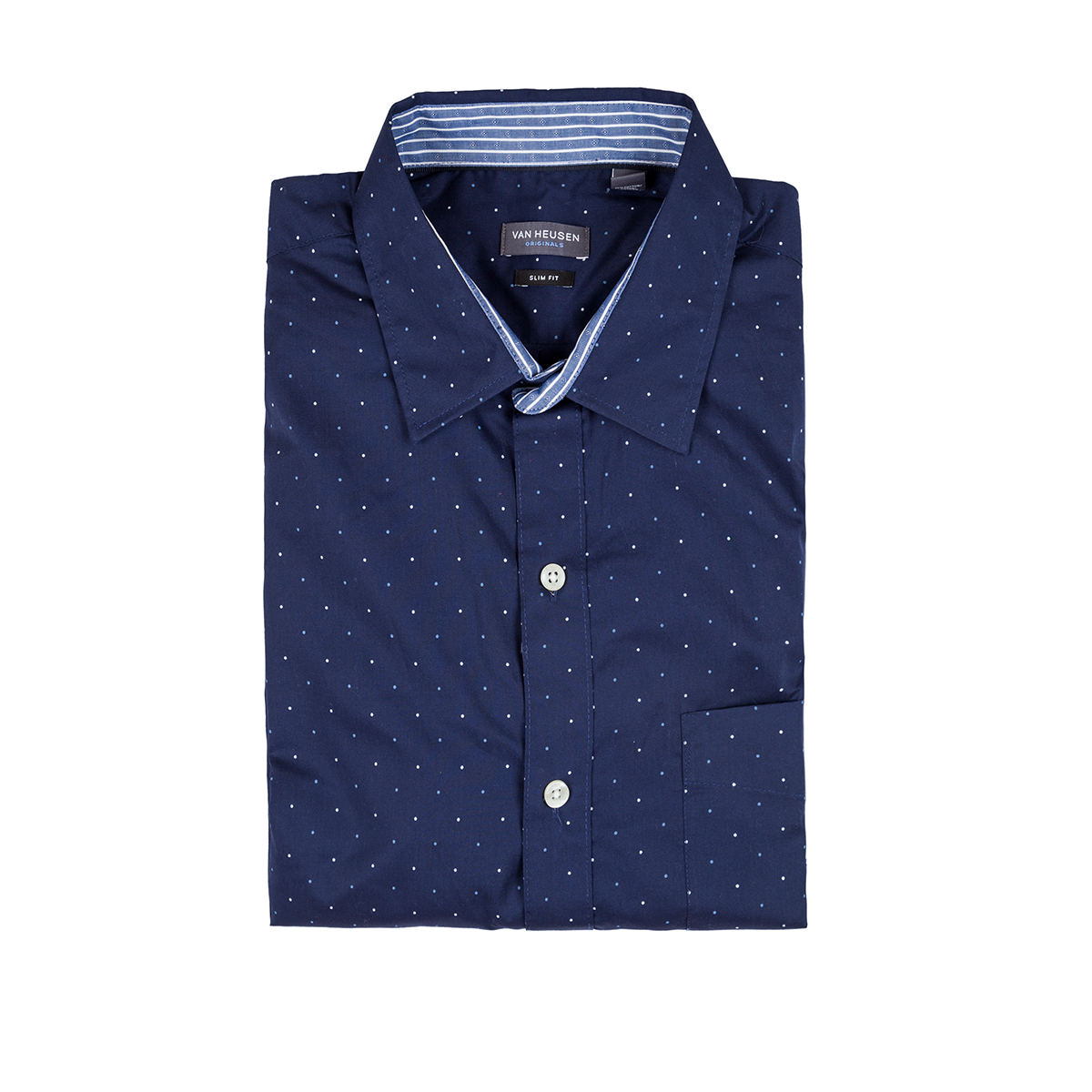 

Мужская рубашка - рубашка Van Heusen VH0014M M Темно-синий