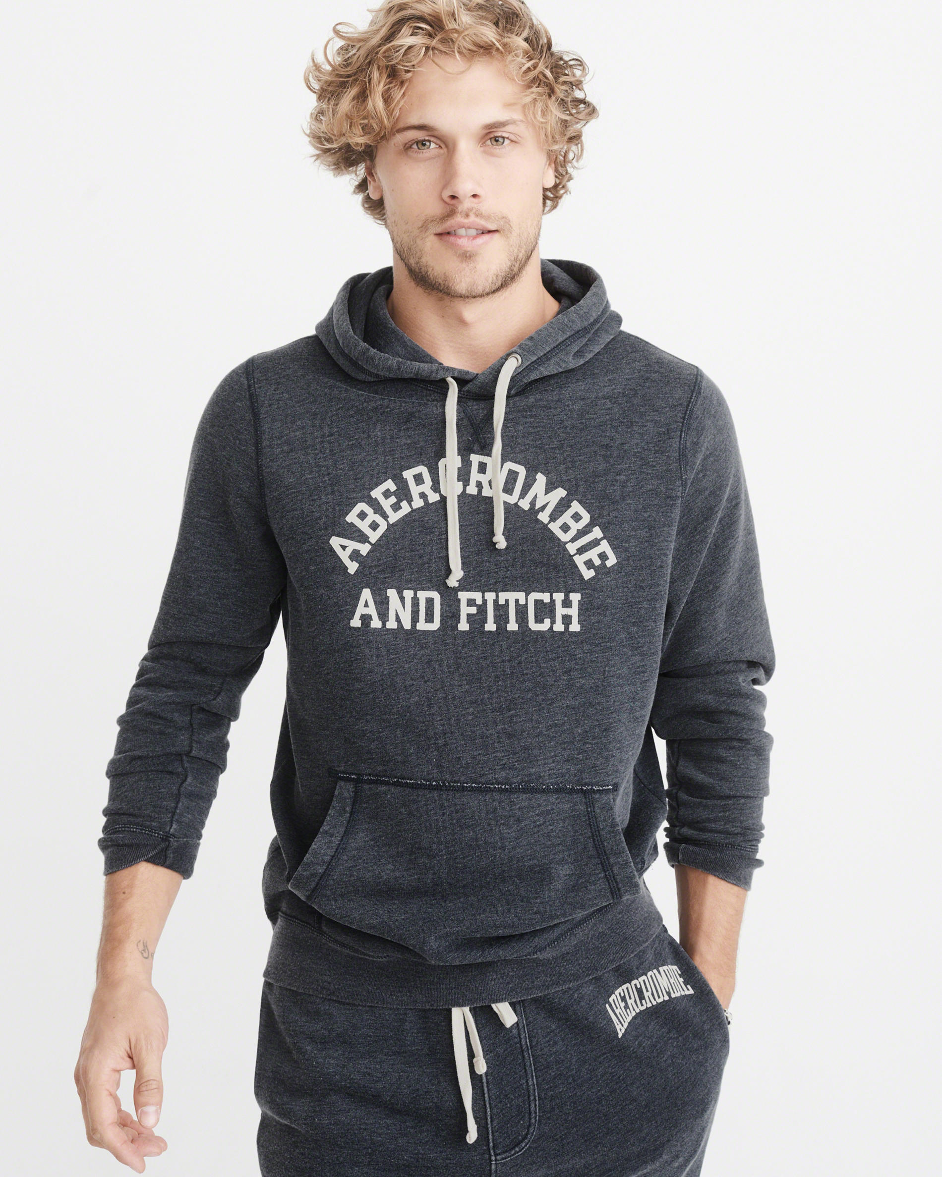 

Толстовка мужская - толстовка Abercrombie & Fitch AF5605M M Темно-серый