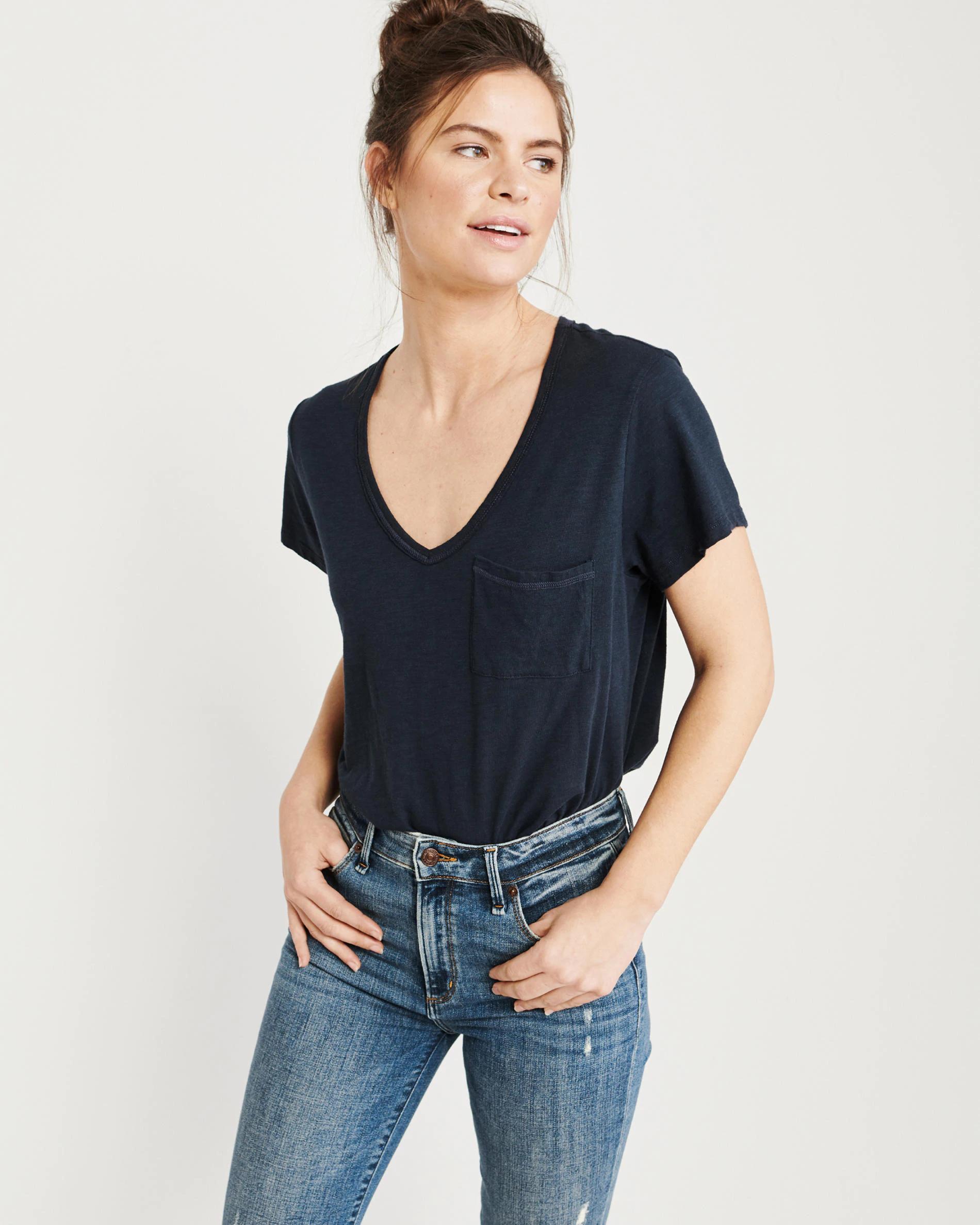 

Футболка Abercrombie & Fitch AF5401W  Темно-синий, Футболка Abercrombie & Fitch AF5401W XS Темно-синий
