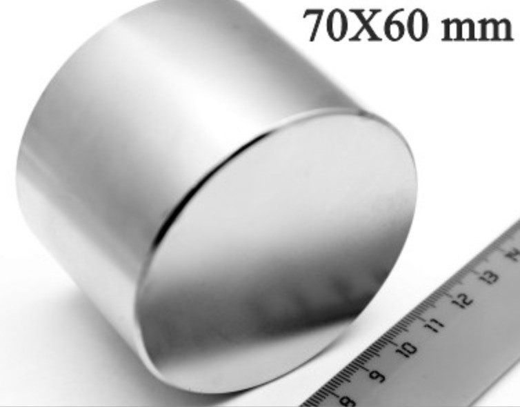 

Неодимовый магнит 70х60 сила 350кг N42