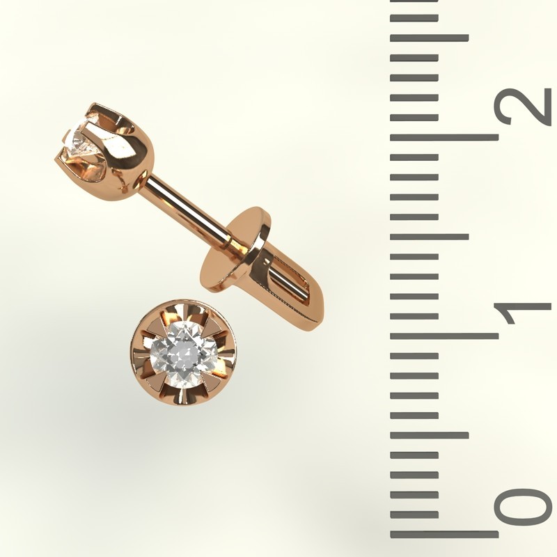 

Золотые серьги с бриллиантами 45103B29 0,06карат