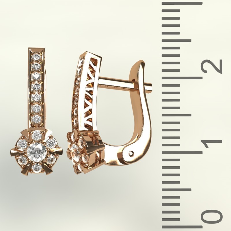 

Золотые серьги с бриллиантами 45165B43 0,25карат