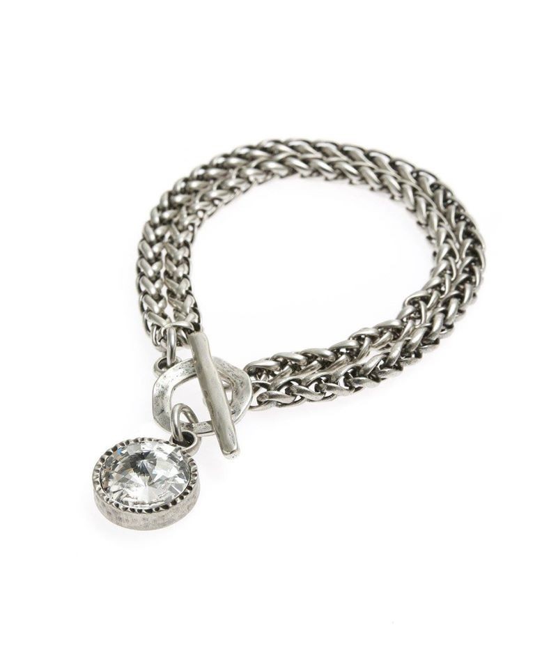 

Браслет-цепи с кристаллом grey DANON В3715sl1