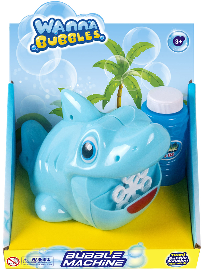 

Мыльные пузыри Wanna Bubbles Баббл генератор Голубая акула 118 мл (BB159)
