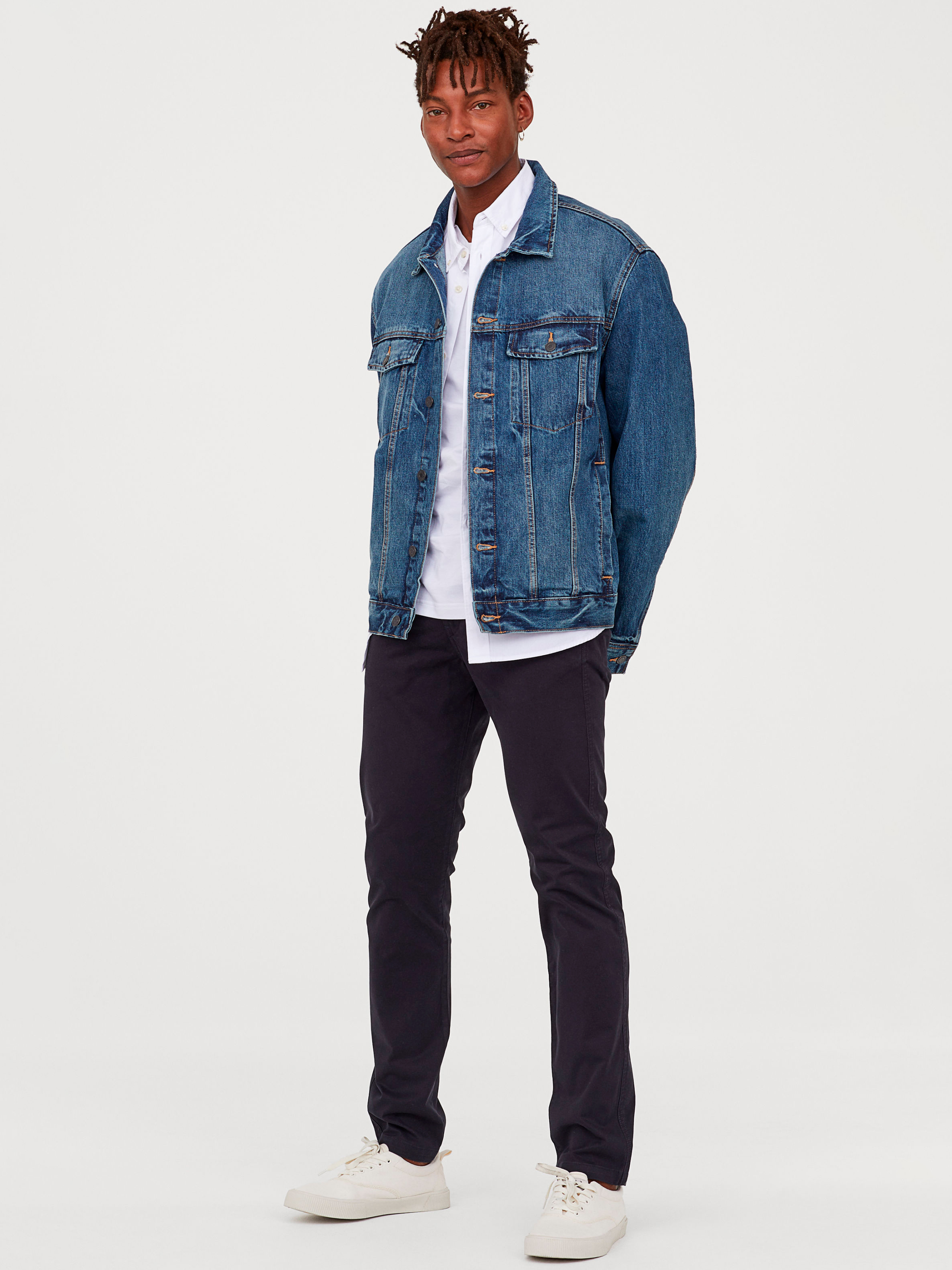

Брюки H&M 7108769-AAQJ 40/32 Темно-синие
