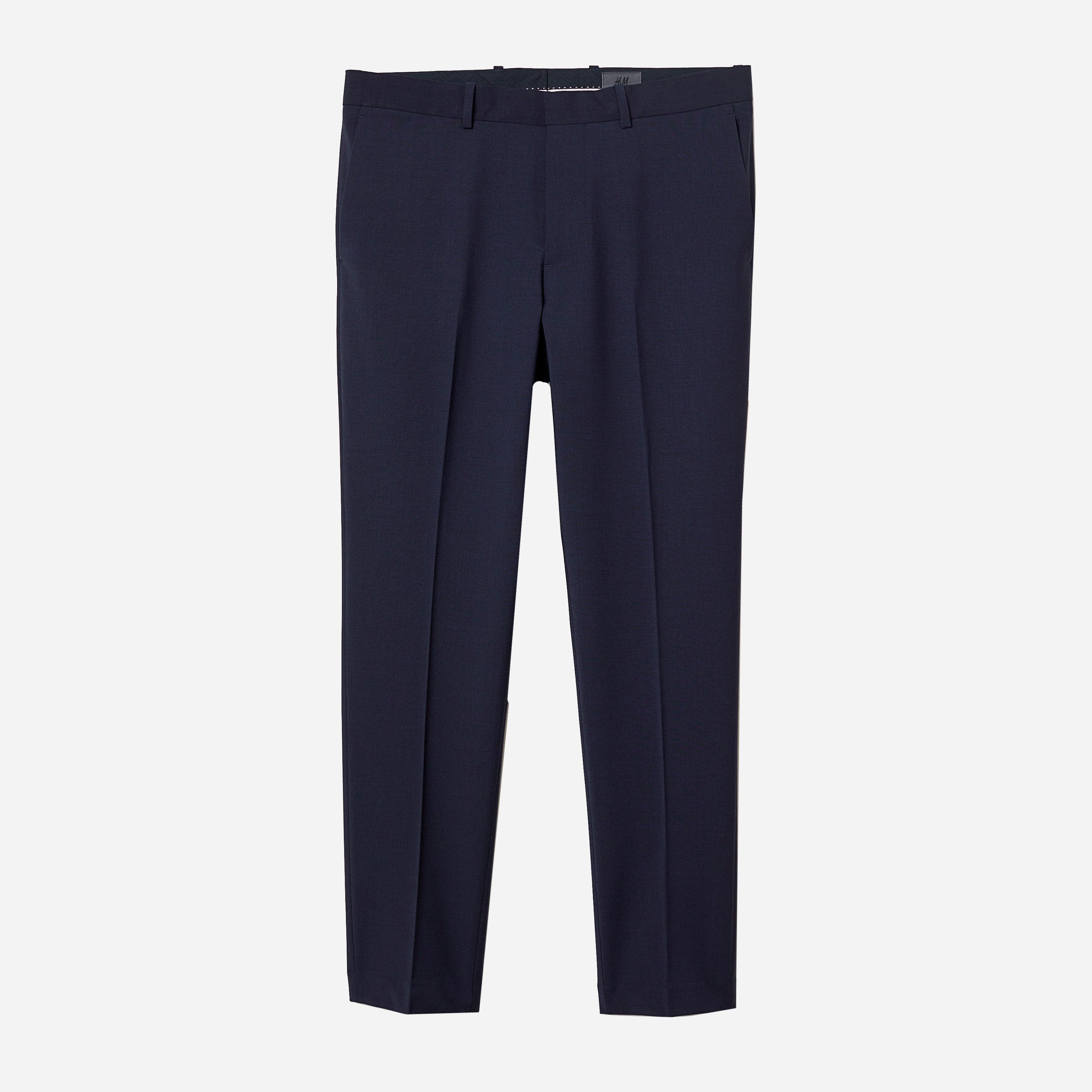 

Брюки H&M 6264768-AAQJ 50 Темно-синие