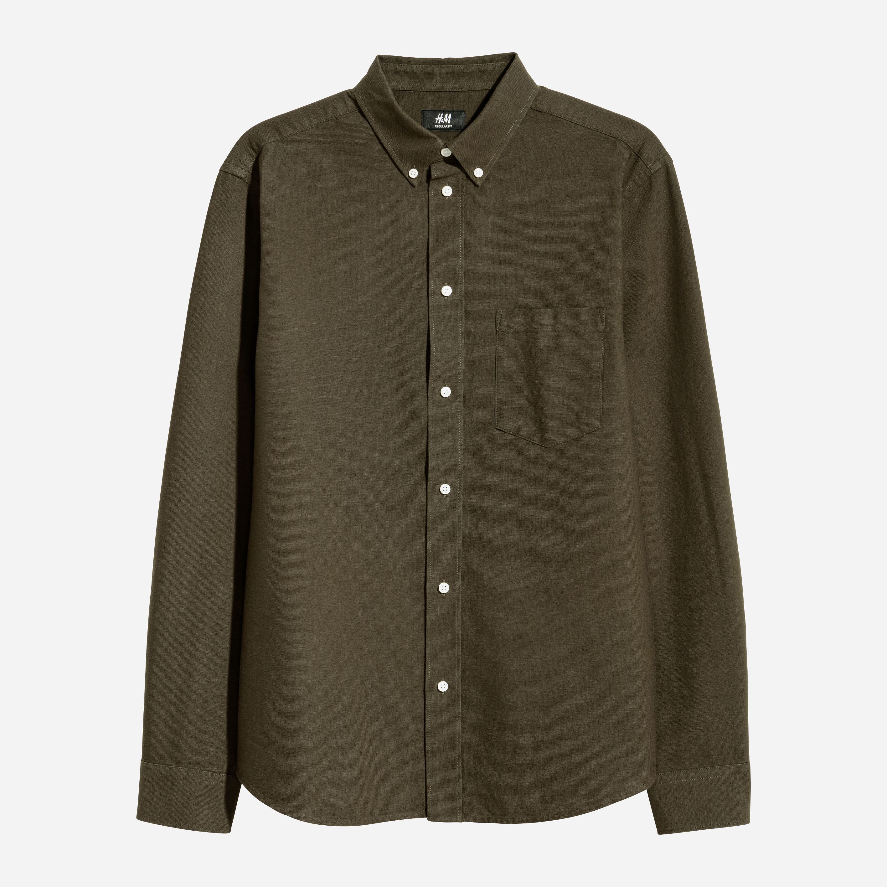 

Рубашка H&M 5842987-ABTE XS Болотная