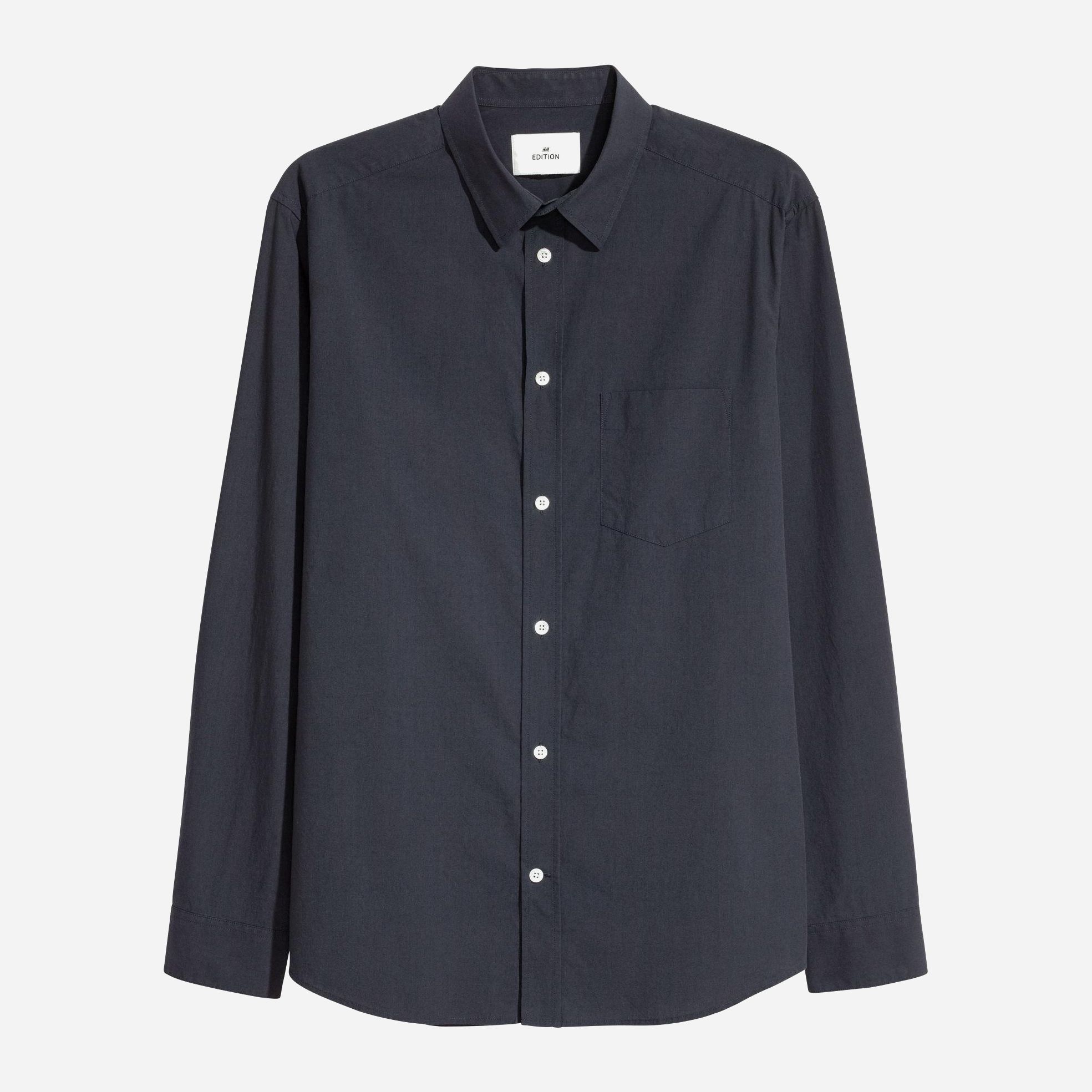 

Рубашка H&M 5508166-AAQJ M Темно-синяя