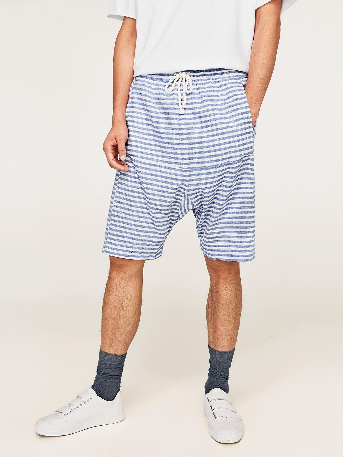 

Шорты Zara 5475/403/060-AAKA L Белые с синим