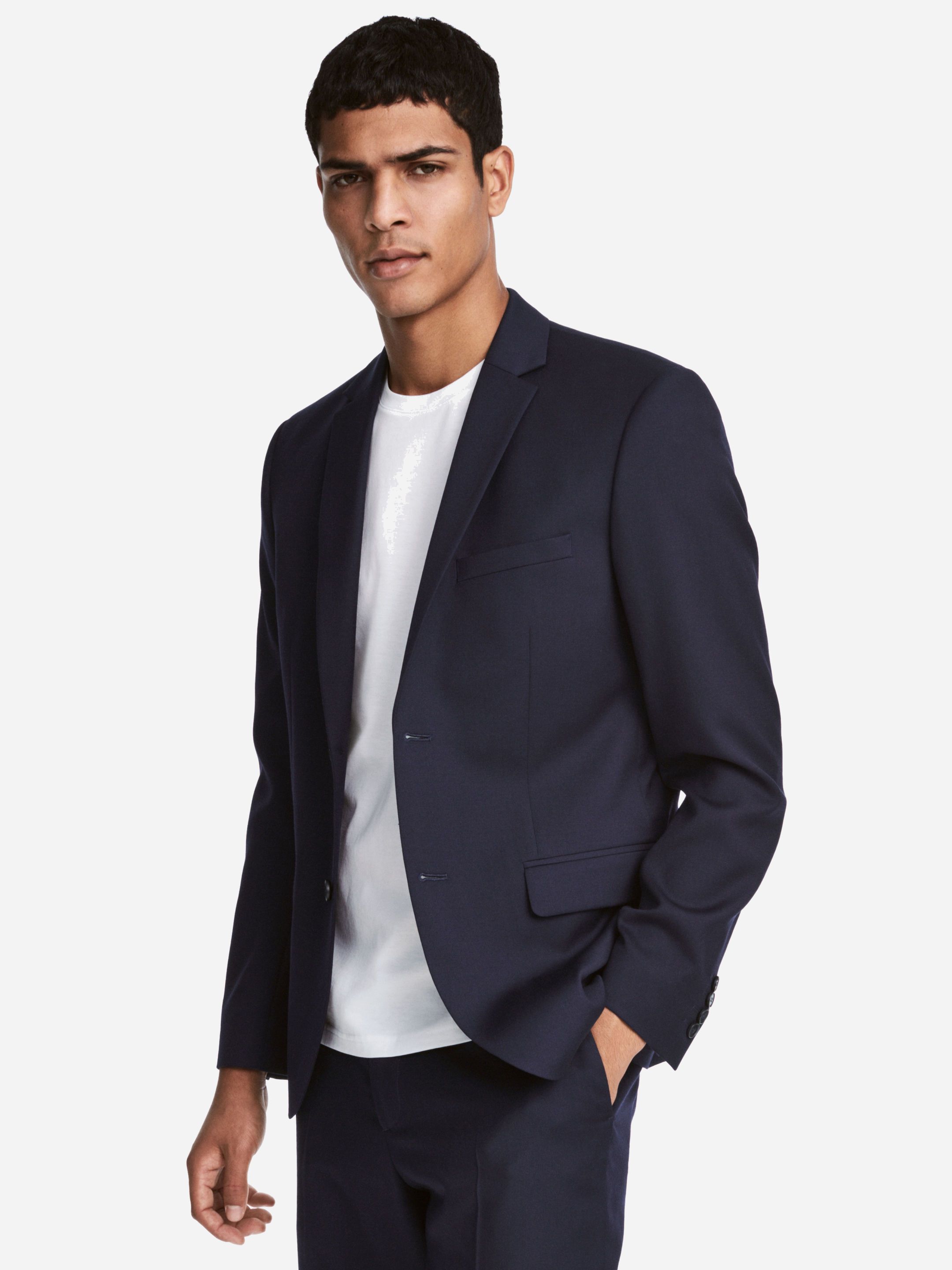 

Пиджак H&M 5473836-AAQJ 50 Темно-синий