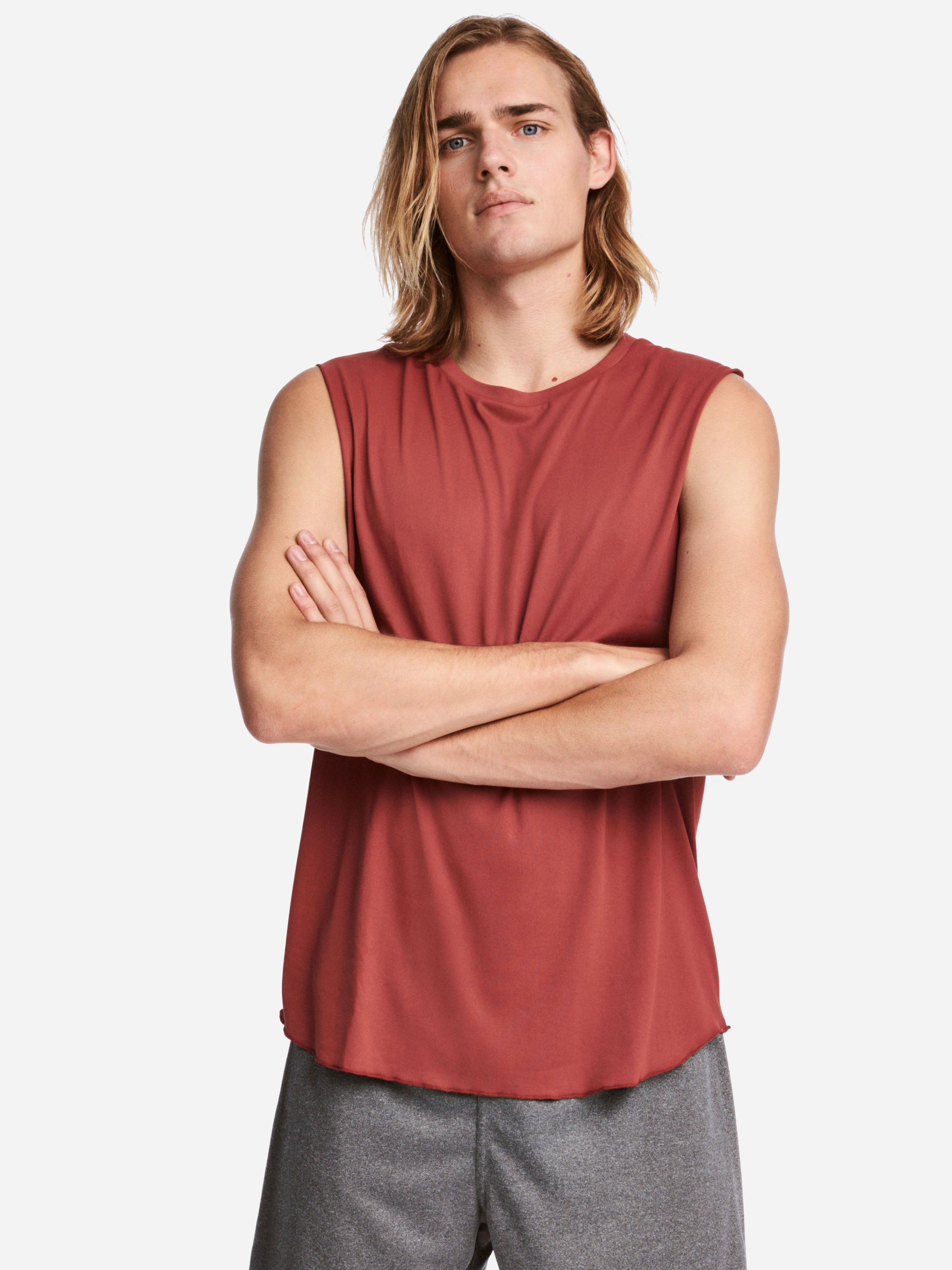 

Майка H&M 5316656-ACVB L Кирпичная