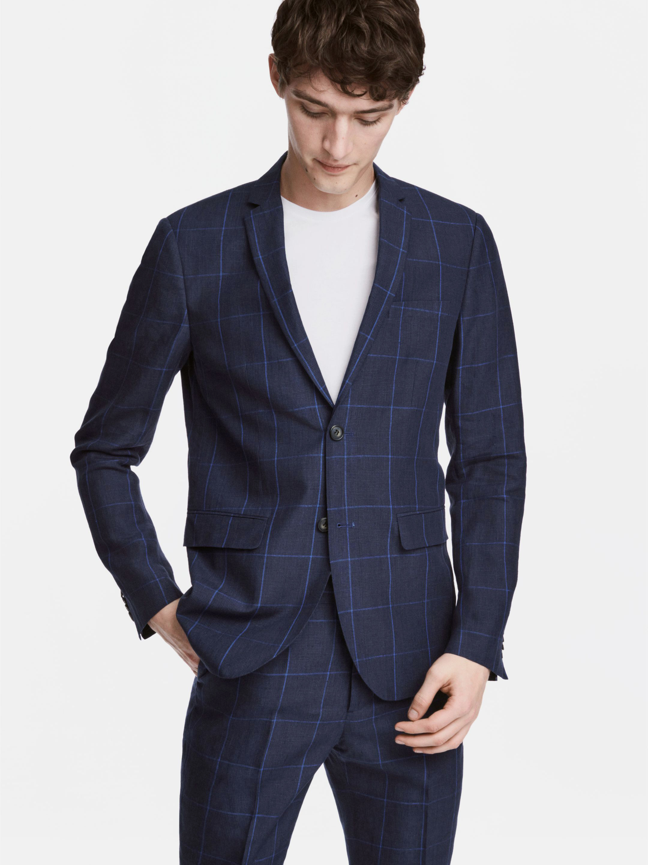 

Пиджак H&M 5137745-AATV 48 Темно-синий