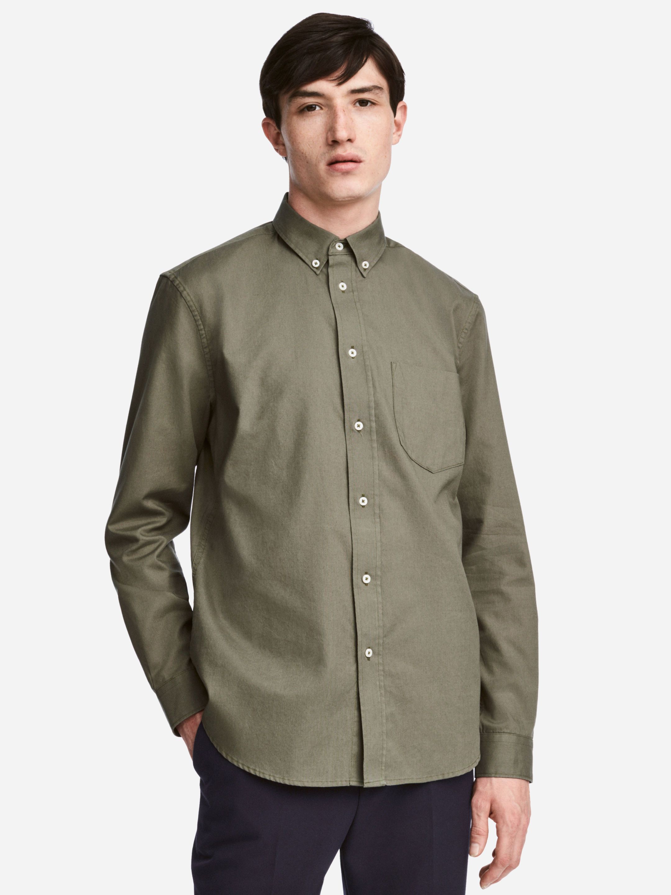 

Рубашка H&M 5017176-ACYC XS Хаки