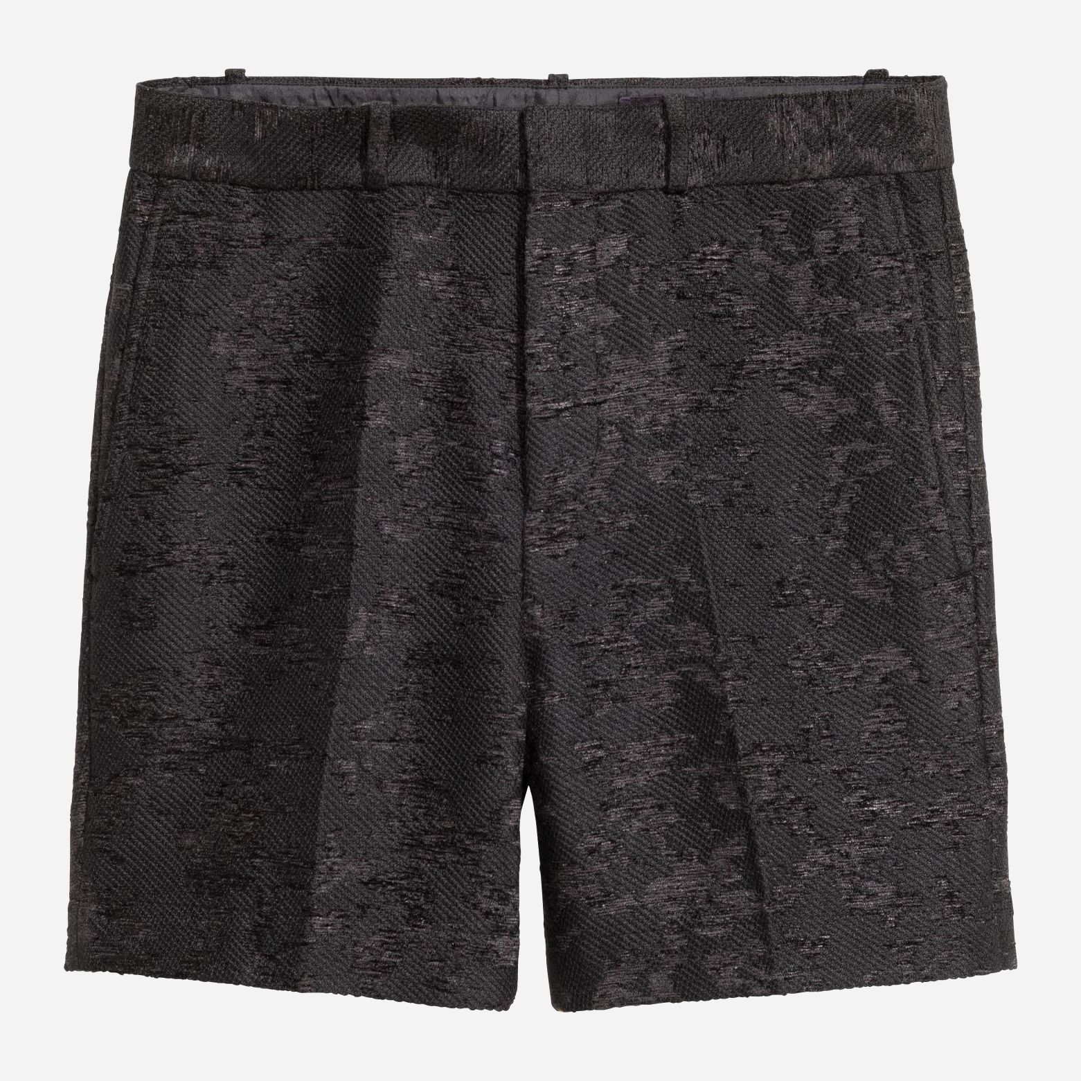 

Шорты H&M 4065504-ADMZ 52 Черные в узоры