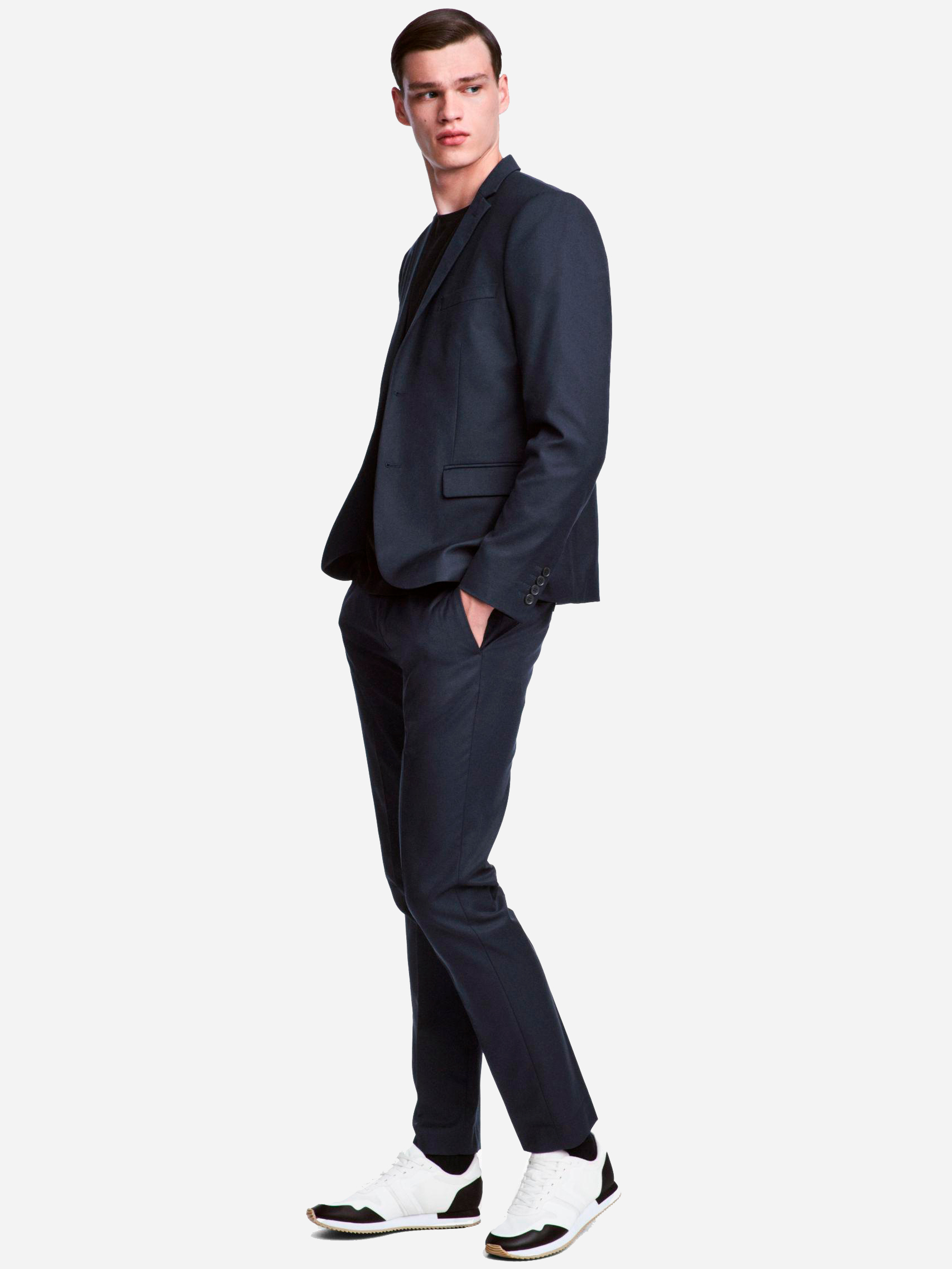 

Брюки H&M 3917507-AAQJ 50 Темно-синие