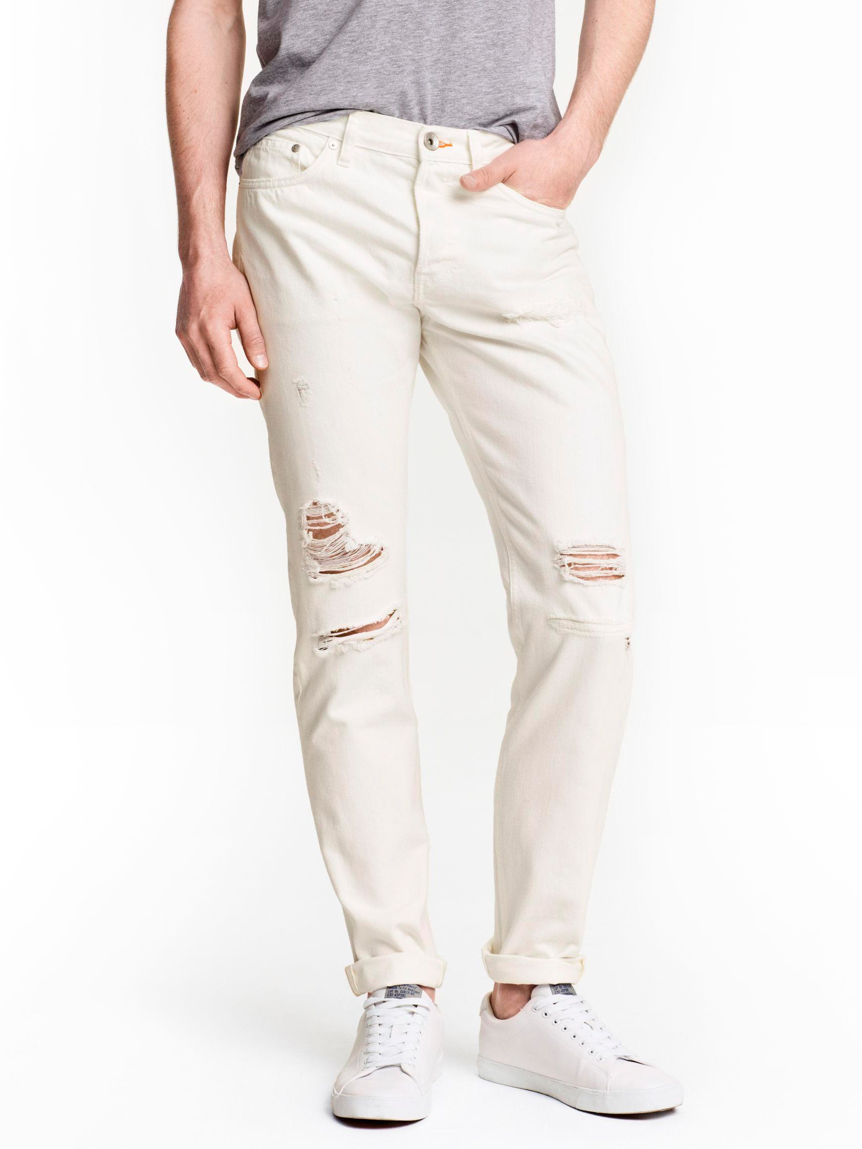 

Джинсы H&M 3524293-ABAK 30/32 Молочные