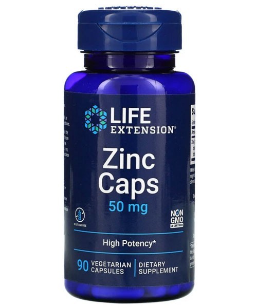 

Минералы Life Extension Цинк Цитрат 50 мг 90 капсул