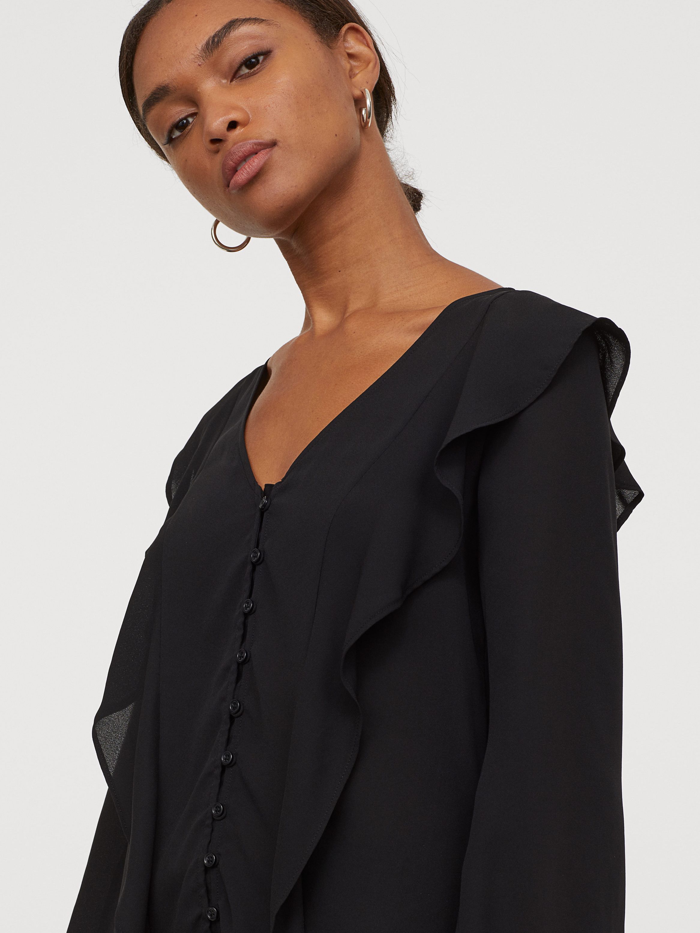 

Блузка H&M 759391a92 38 Черная