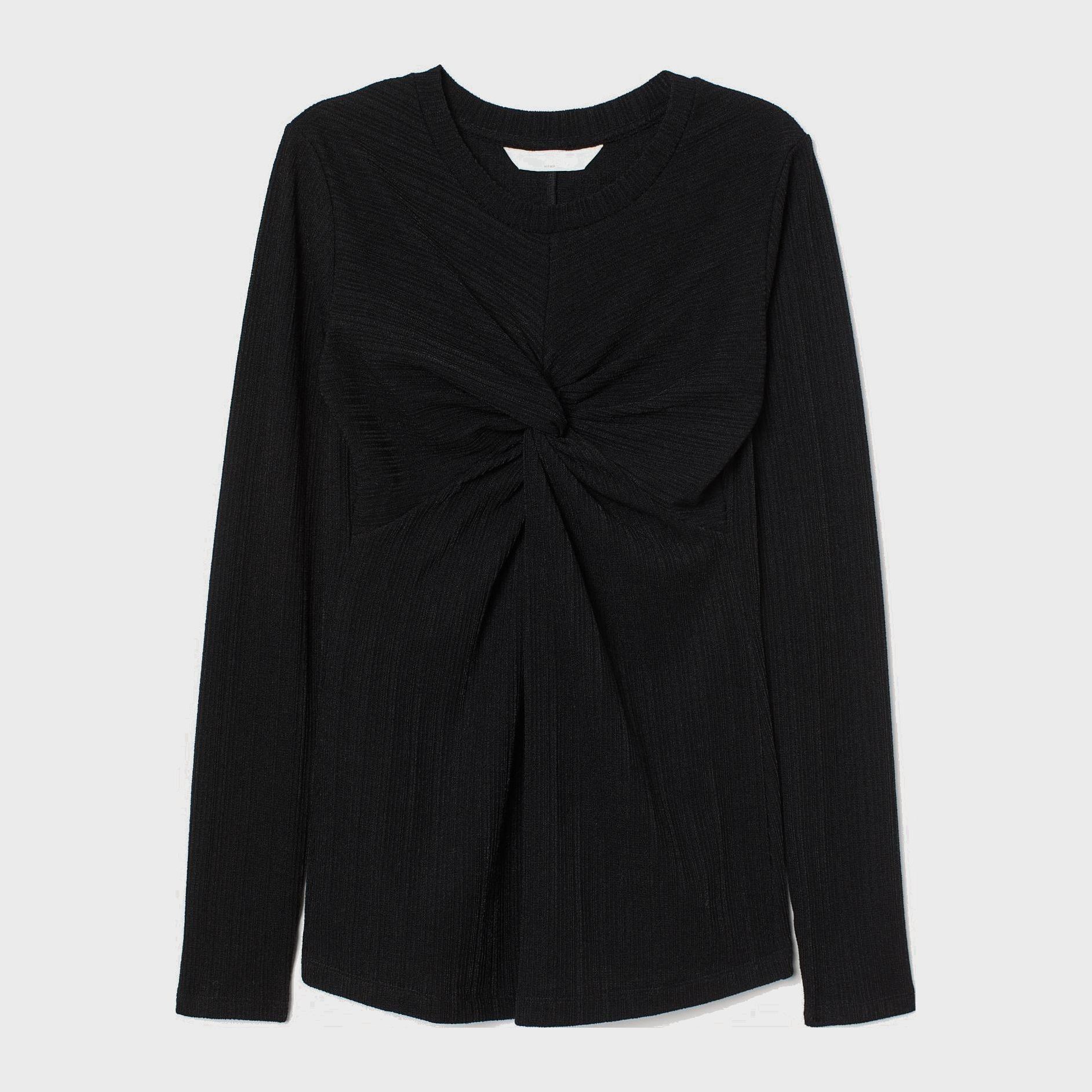 

Лонгслив для беременных H&M 804517a92 XL Черный