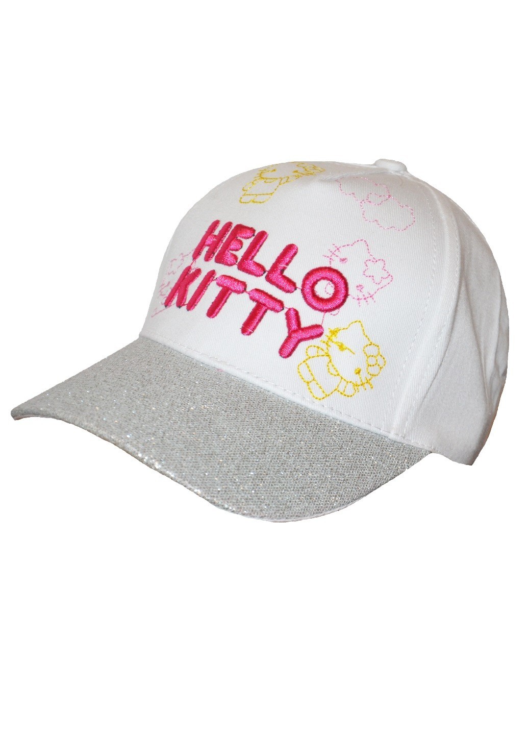 

Кепка детская для девочек с принтом hello kitty 54 см белый (YK-171-06)