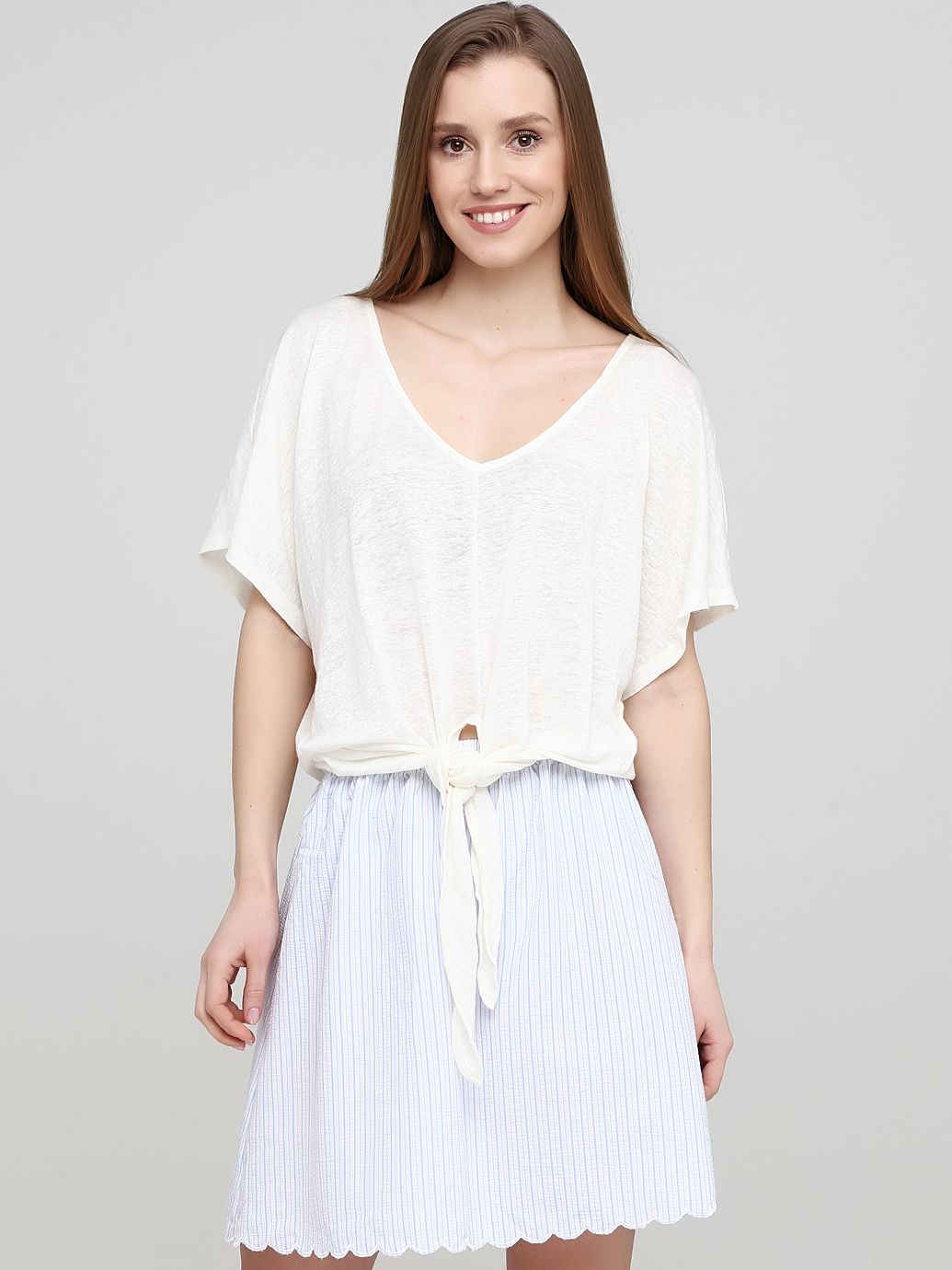 

Топ H&M 241606a99 S Молочный