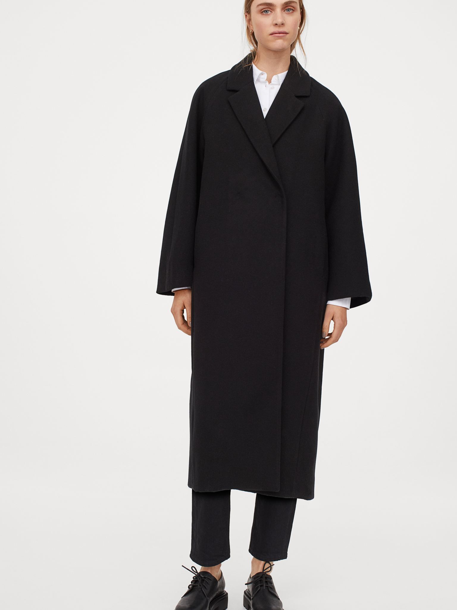 

Пальто H&M 909014a99 M Черное