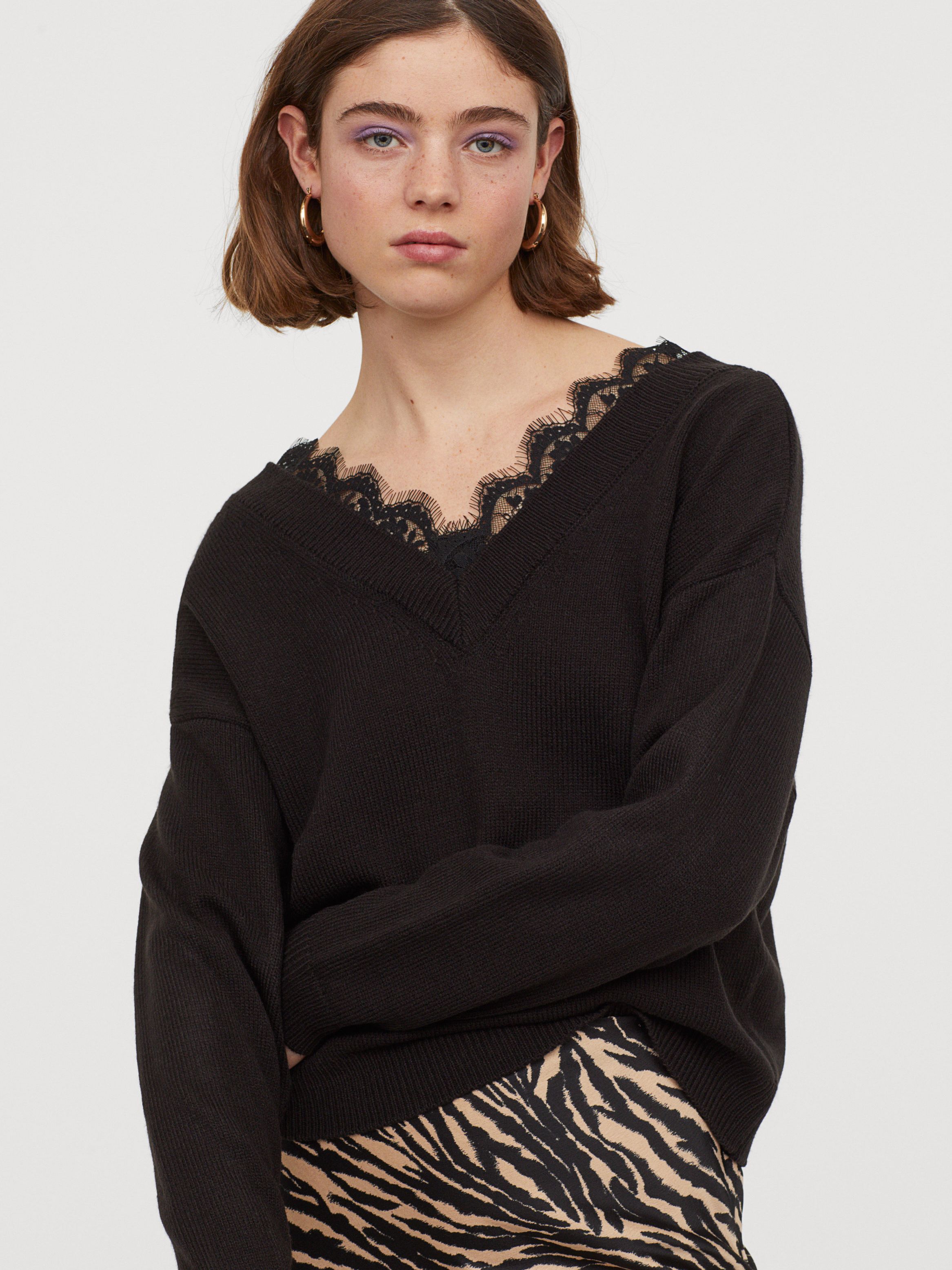 

Пуловер H&M 876830a99 XS Черный