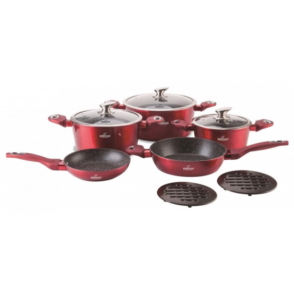 

Набор посуды 10 предметов Bohmann BH-40-RED