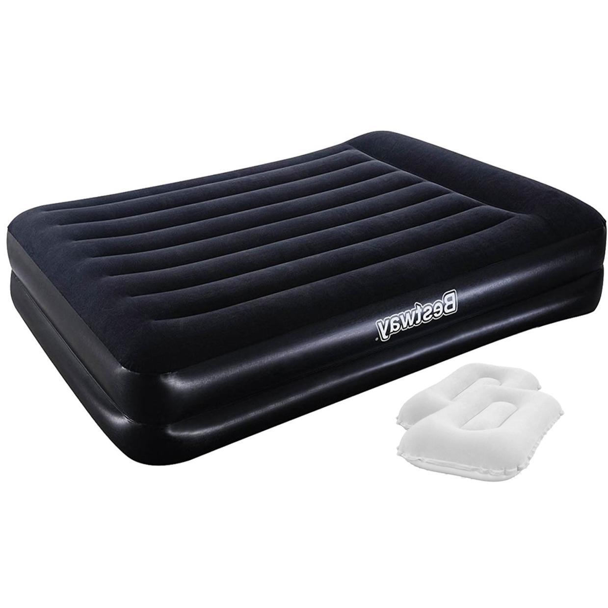 

Надувная кровать Bestway 67403-2, 152 х 203 х 38 см, (152 х 203 х 46 см) встроенный электронасос, подушки. Двухспальная